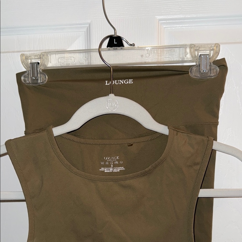 Lounge Olive Green Workout Set